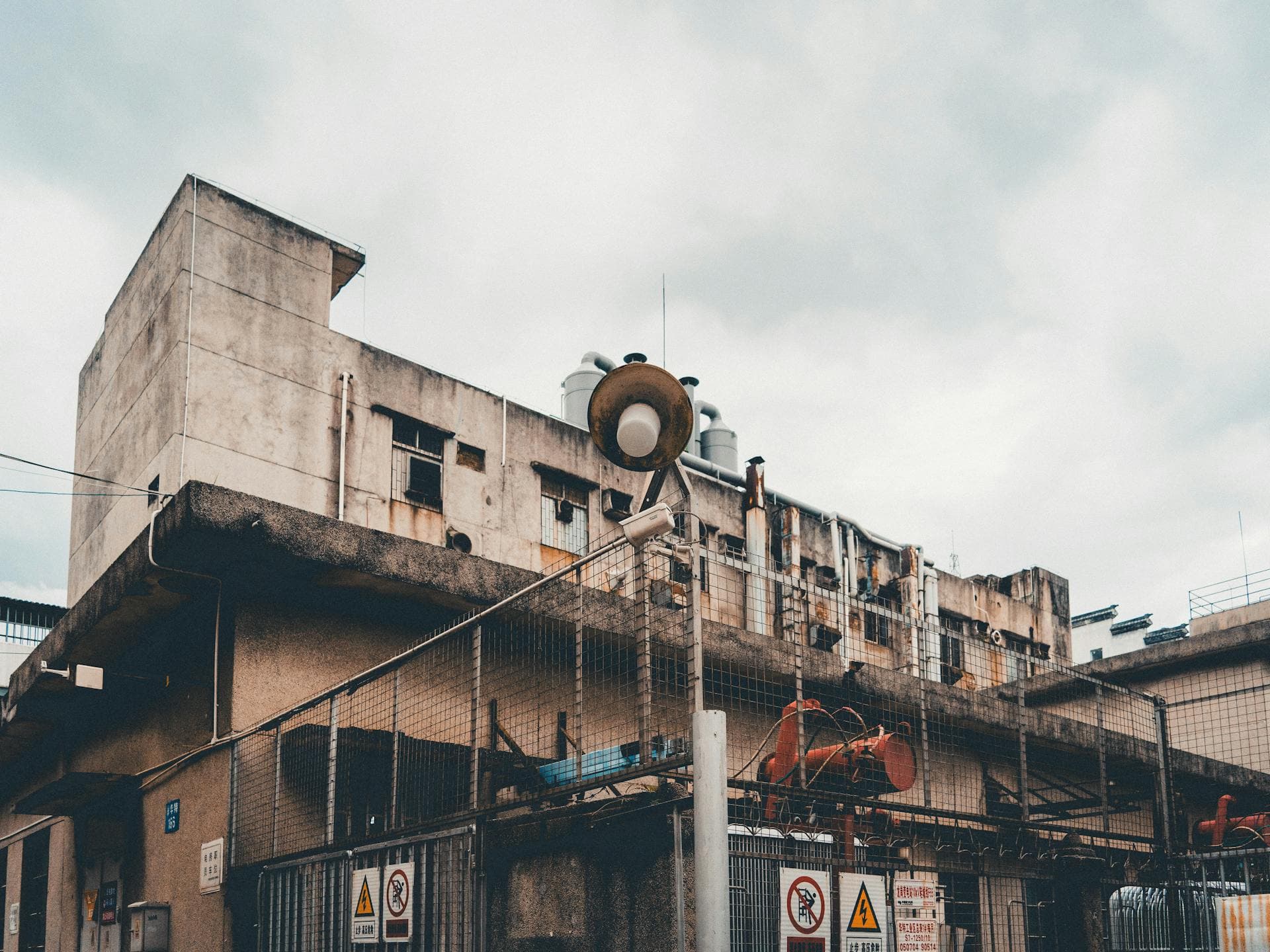 Overseas garment factory with rows of sewing machines